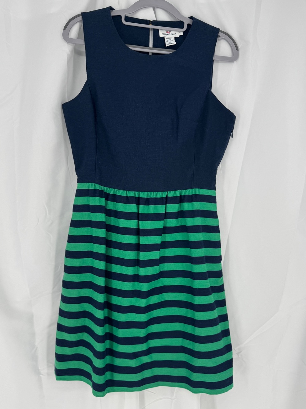 Vineyard Vines Navy Textured Crewneck Dress size 6 0011